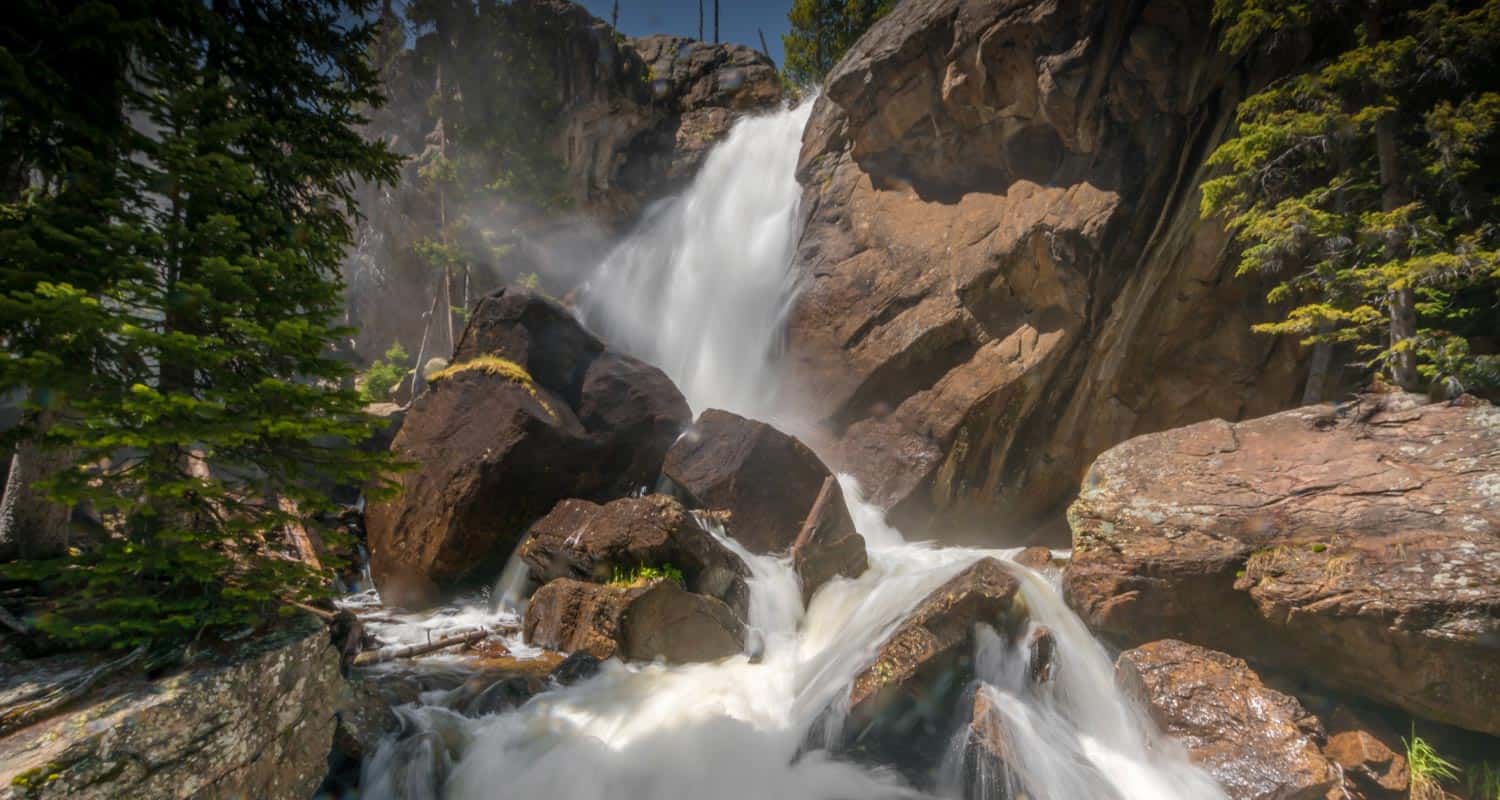 ouzel falls rocky mountain national park header