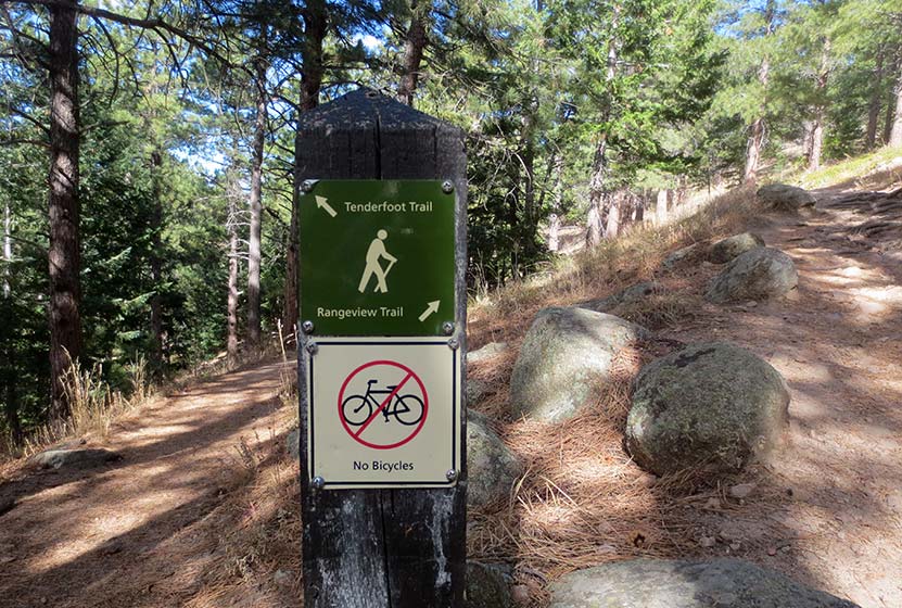 trail junction at realization point